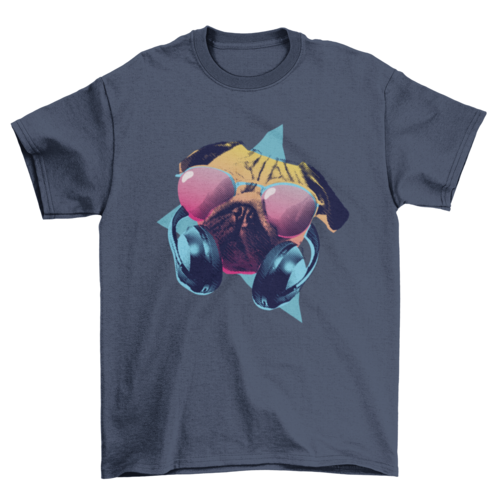 Party pug t-shirt