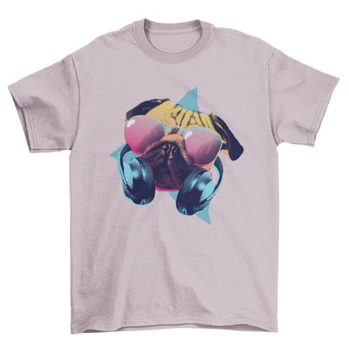 Party pug t-shirt