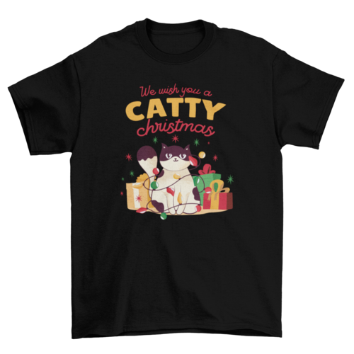 Catty christmas t-shirt