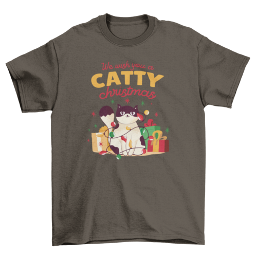 Catty christmas t-shirt