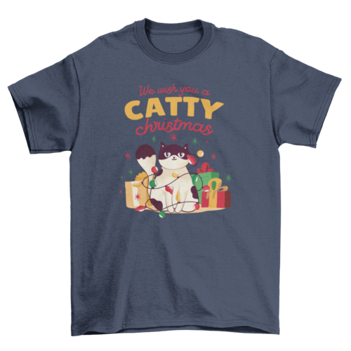 Catty christmas t-shirt