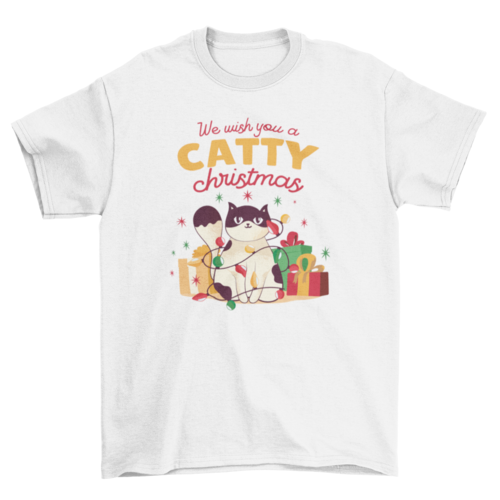 Catty christmas t-shirt