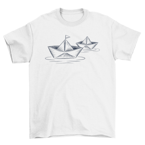 Paper boats t-shirt