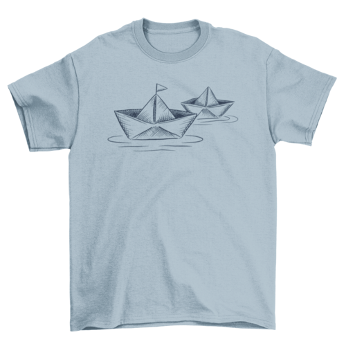 Paper boats t-shirt