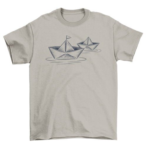 Paper boats t-shirt