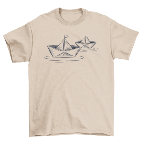 Paper boats t-shirt