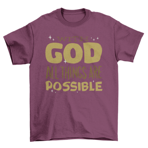 With god t-shirt