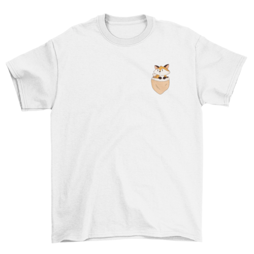 Pocket fox t-shirt
