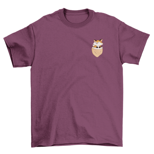 Pocket fox t-shirt