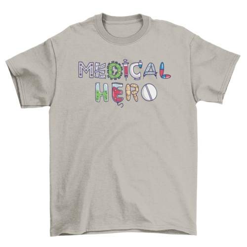 Medical hero t-shirt design