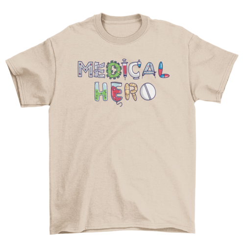 Medical hero t-shirt design