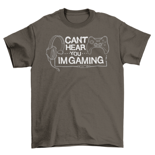 Headphones joystick t-shirt