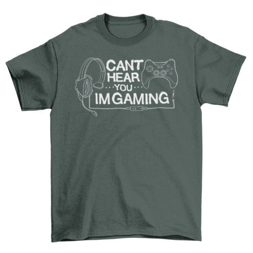 Headphones joystick t-shirt