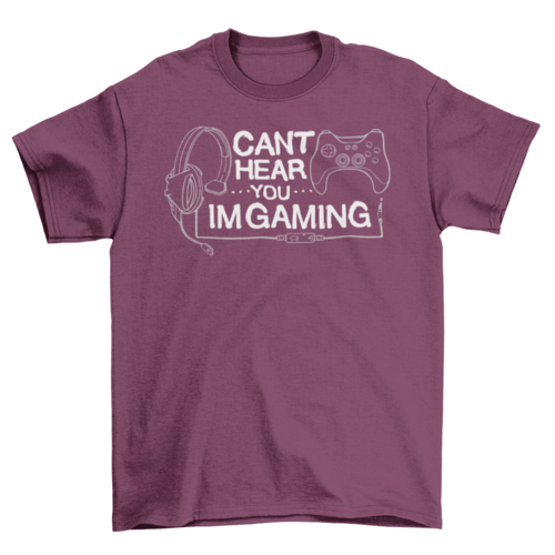 Headphones joystick t-shirt