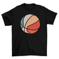 Retro sunset basketball t-shirt