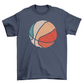 Retro sunset basketball t-shirt
