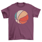 Retro sunset basketball t-shirt