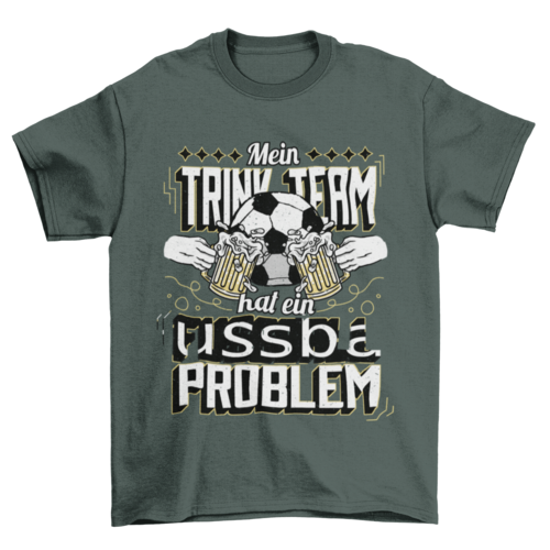 Football team beer t-shirt