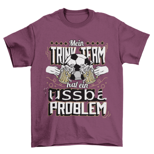 Football team beer t-shirt