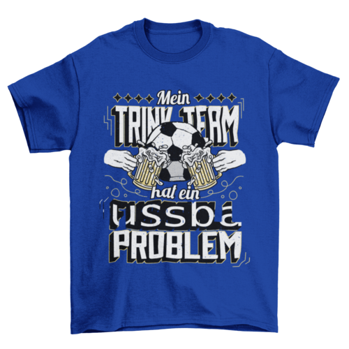 Football team beer t-shirt