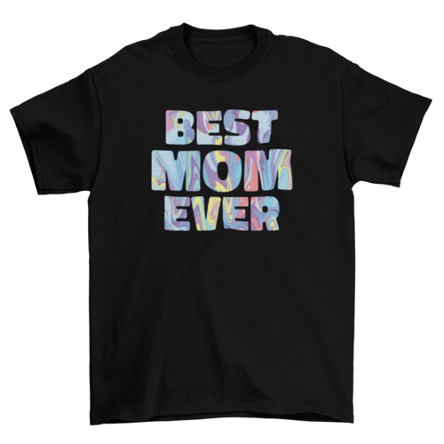 Mothers day best mom tye dye t-shirt