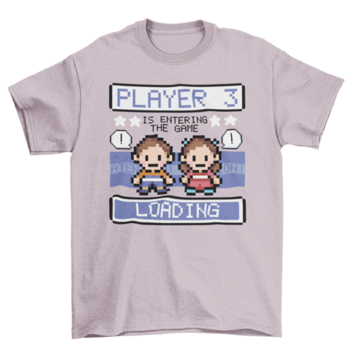 Pixel art game characters t-shirt