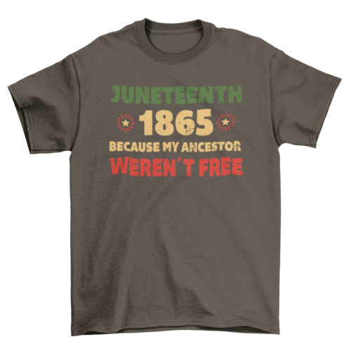 Juneteenth 1865 t-shirt