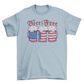 Beer drink american flag t-shirt