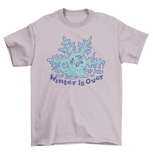 Melting snowflake winter t-shirt