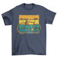 Retro racing bike t-shirt design