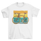Retro racing bike t-shirt design