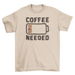 Coffee beans battery t-shirt