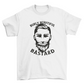 Man with moustache and beard t-shirt
