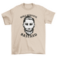 Man with moustache and beard t-shirt