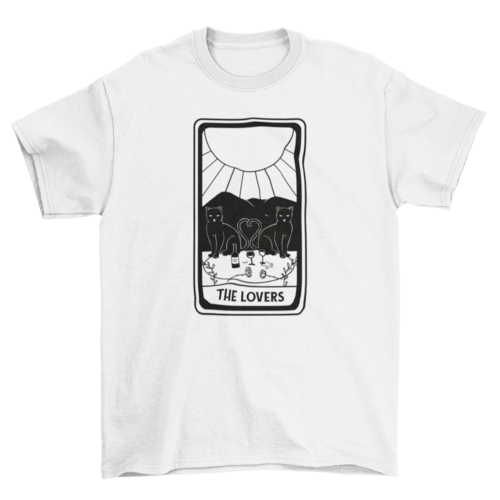 Cool lovers tarot card t-shirt