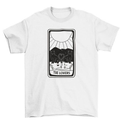 Cool lovers tarot card t-shirt