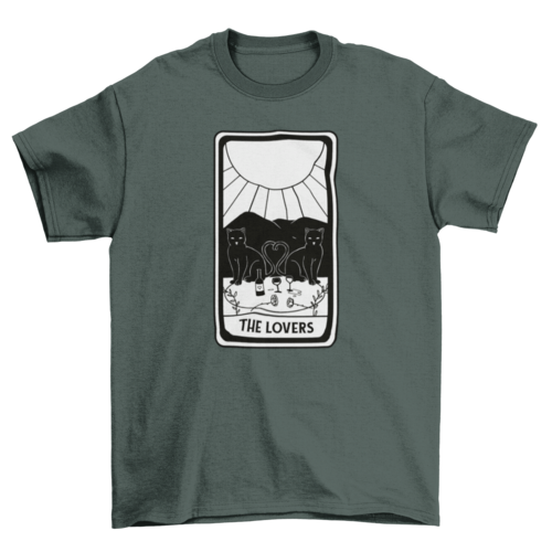 Cool lovers tarot card t-shirt