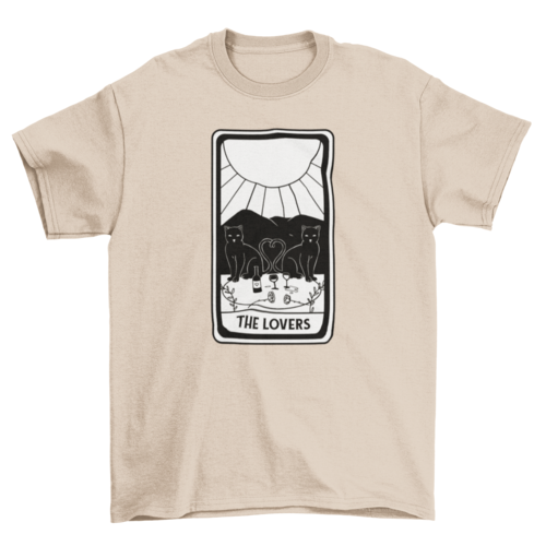 Cool lovers tarot card t-shirt