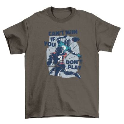 American football quote t-shirt