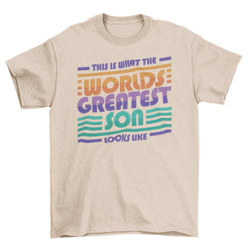 World's gratest son t-shirt