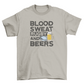 Rugby sport and beers t-shirt