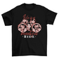 Floral bike t-shirt