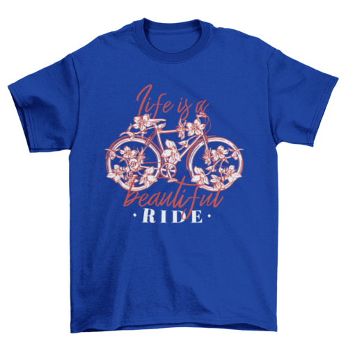 Floral bike t-shirt