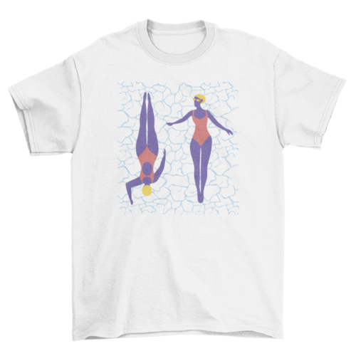 Women swimming T-shirt