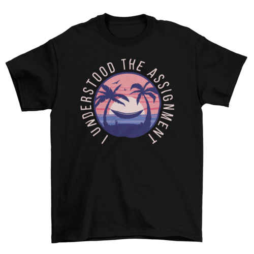 Funny sunset t-shirt