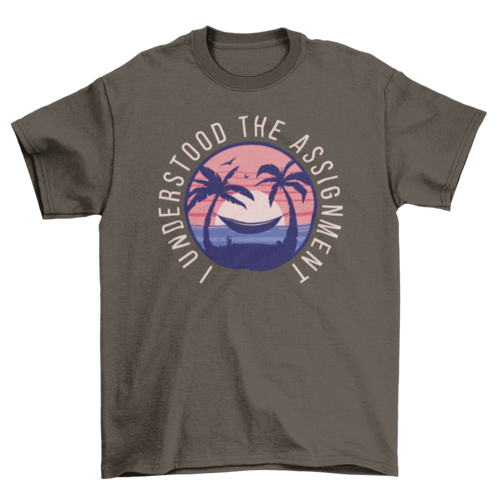 Funny sunset t-shirt