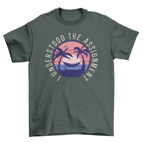 Funny sunset t-shirt