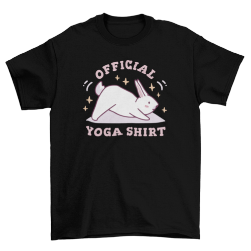 Yoga shirt bunny t-shirt
