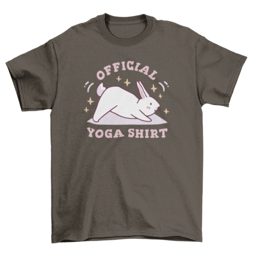 Yoga shirt bunny t-shirt