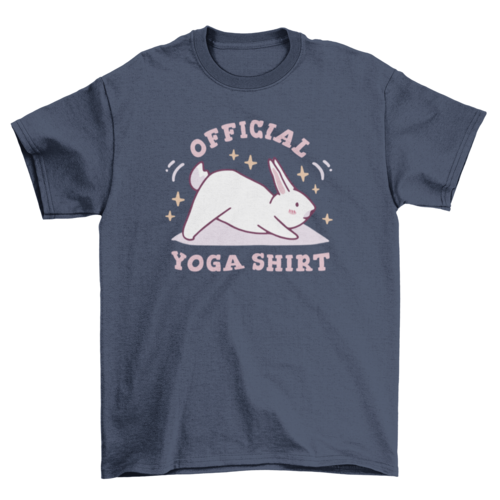 Yoga shirt bunny t-shirt